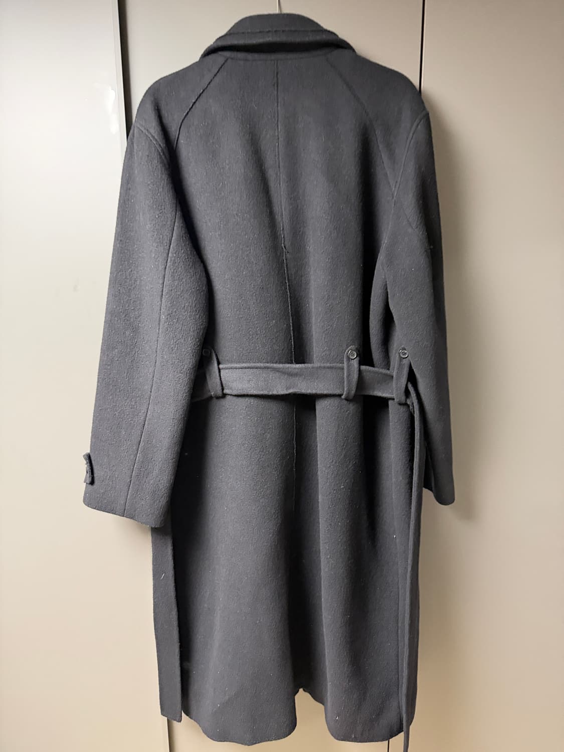 LABEL Archive 블랙 울 롱코트 XL 상품이미지2