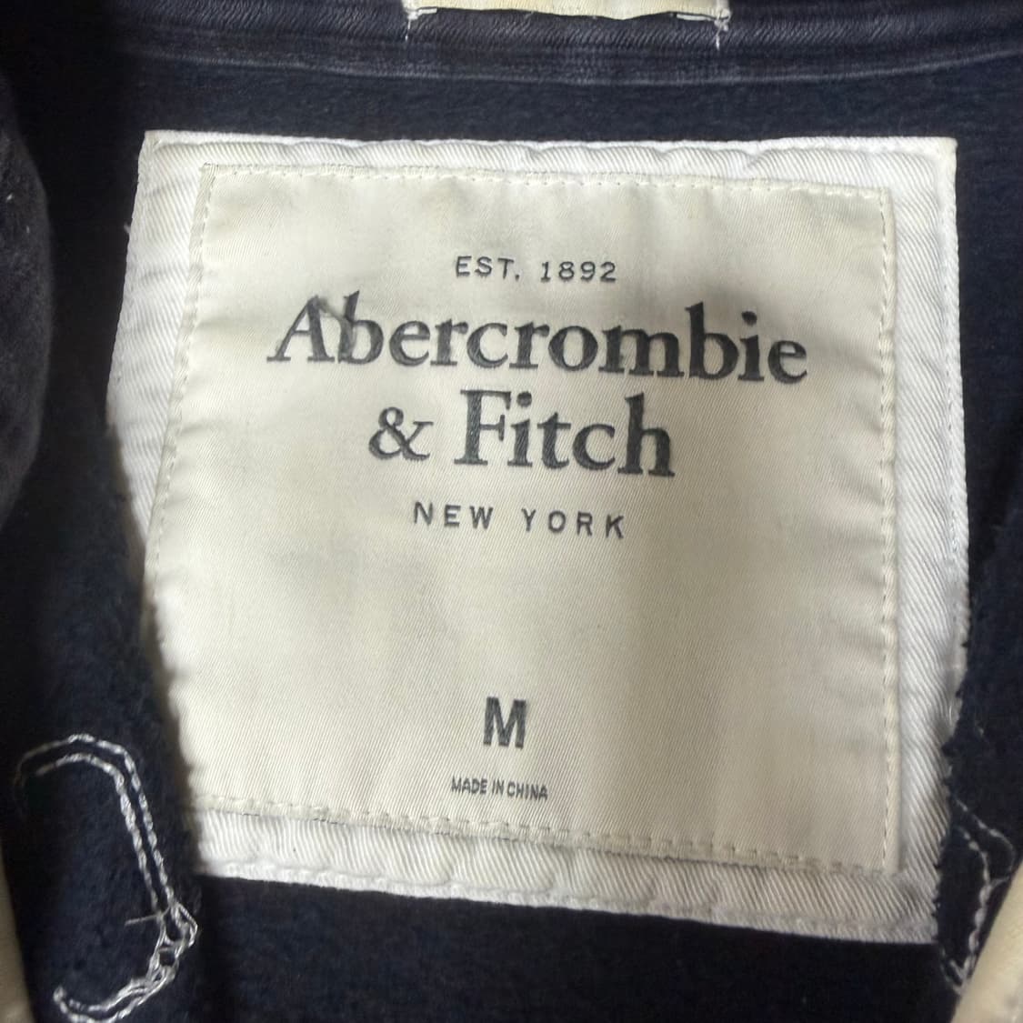 아베크롬비 네이비 후드집업 m 상품이미지3