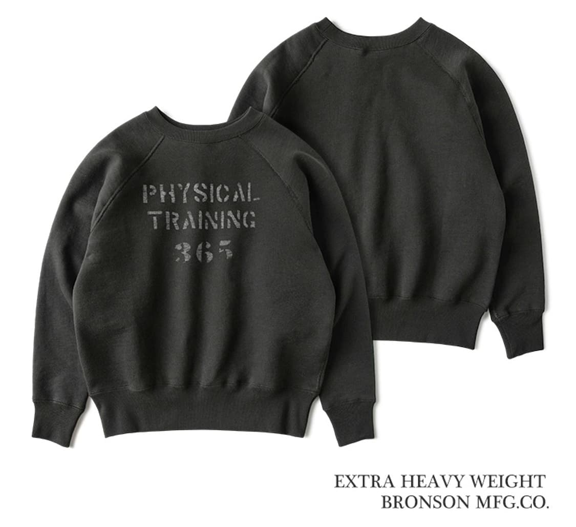 브론슨 피지컬 트레이닝 기모 워싱 맨투맨 38 신품 상품이미지8