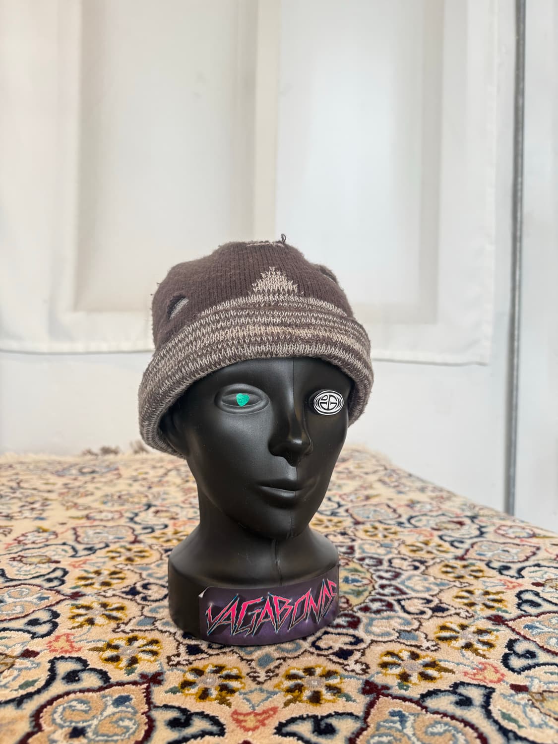 빈티지 브라운 스타 비니 디스트레스드  상품이미지5