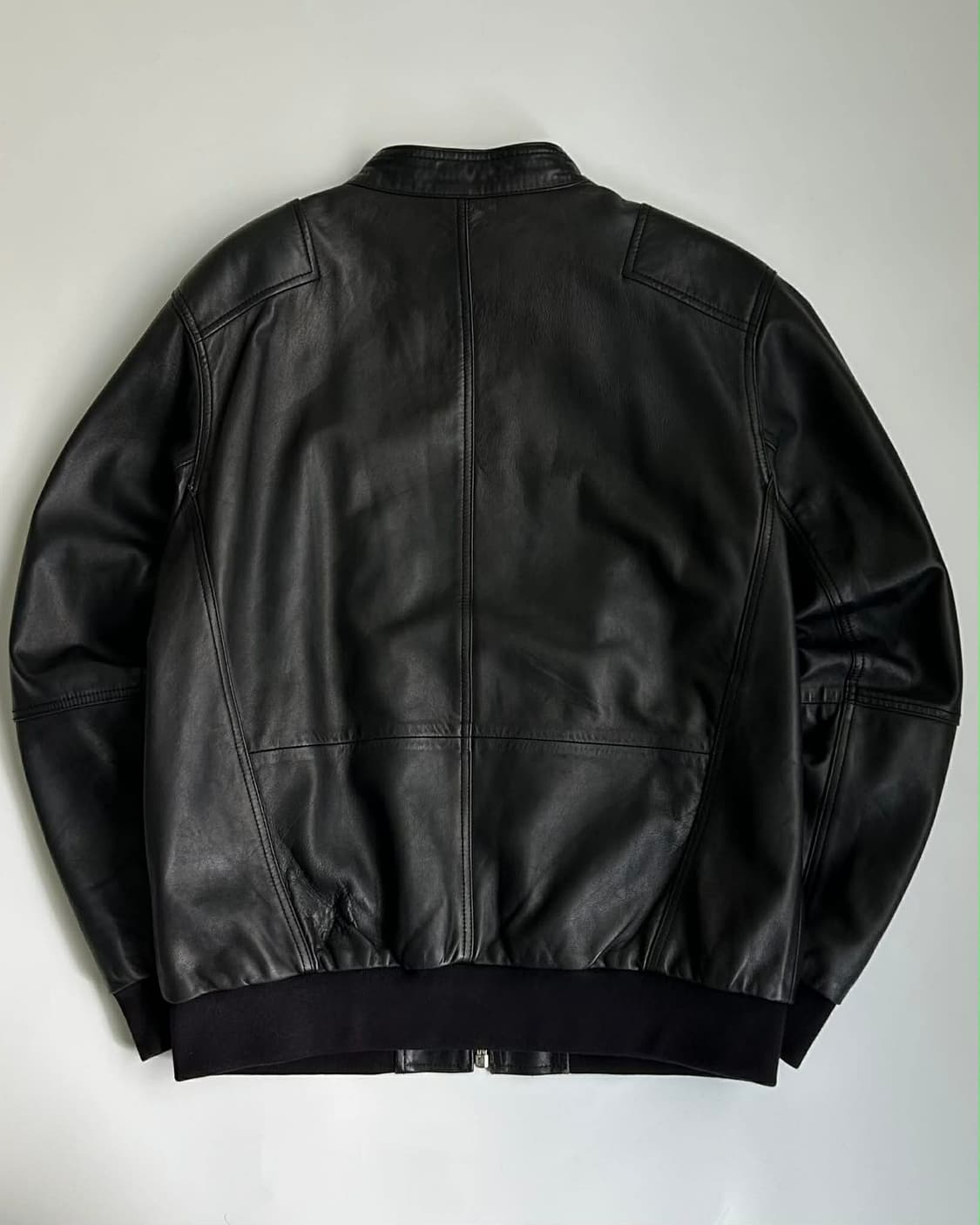 [L] 캘빈클라인 진스 나파 양가죽 봄버 라이더 자켓 테크웨어 상품이미지4