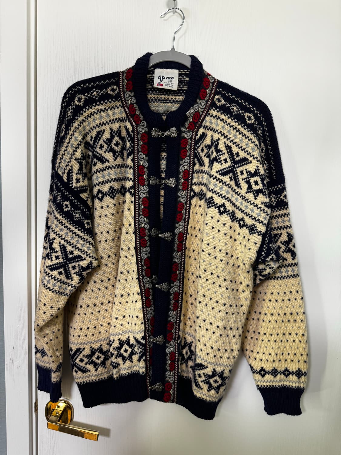 빈티지 노르웨이 울니트 가디건 52L 105 상품이미지1