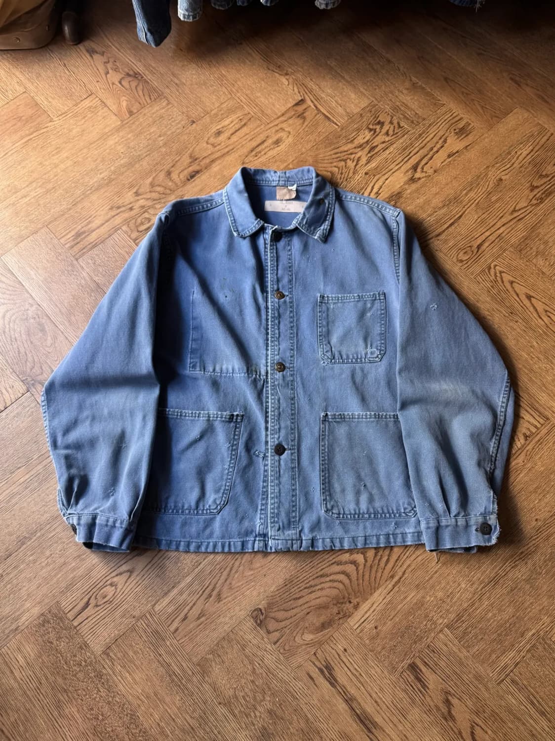 [M]90's 빈티지 페이딩 프렌치 워크자켓 상품이미지1