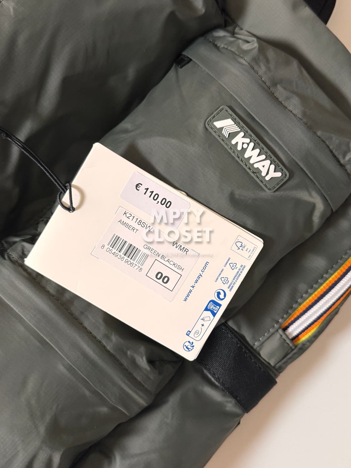 까웨 K-Way 앰버트 멀티포켓 백팩 카키 상품이미지10