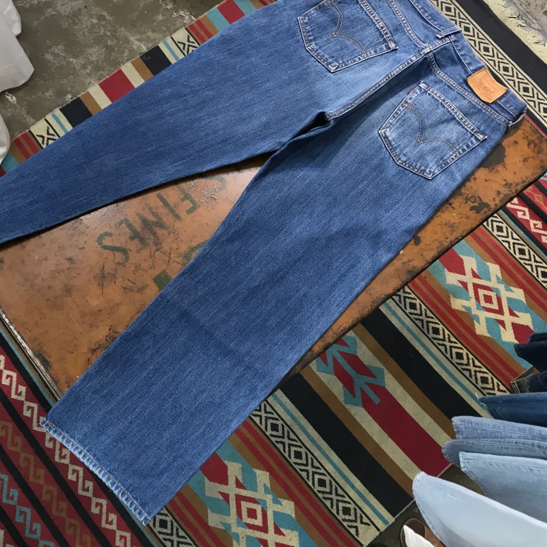 리바이스 503 중청 스트레이트 핏 데님 팬츠 허리 34  상품이미지3