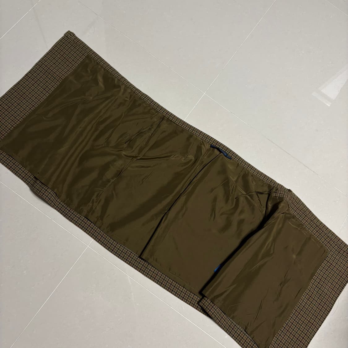 정품 폴로 랄프로렌 빈티지체크 랩 스커트 울 치마 30인치 상품이미지6