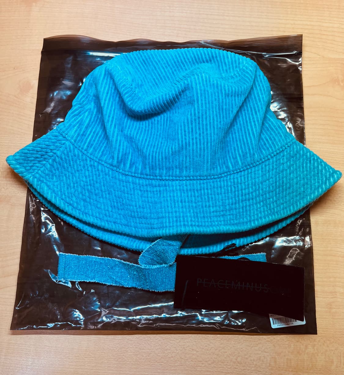 피스마이너스원 코듀로이 블루 버킷햇 상품이미지1