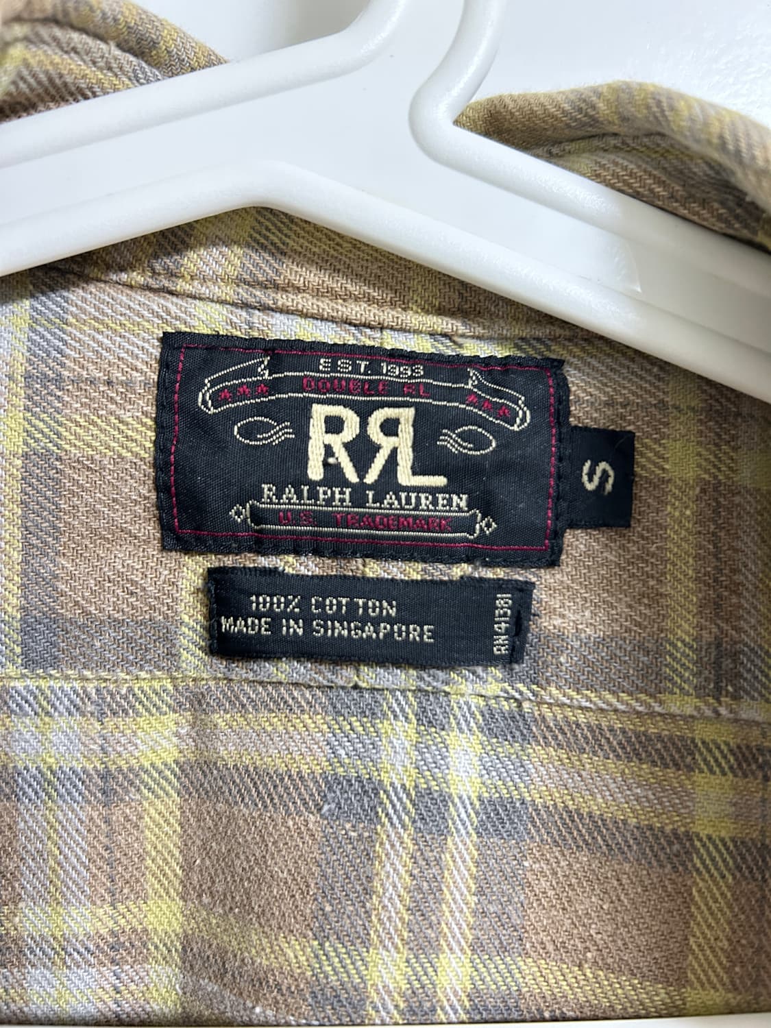 더블알엘 플란넬 셔츠 L 상품이미지2