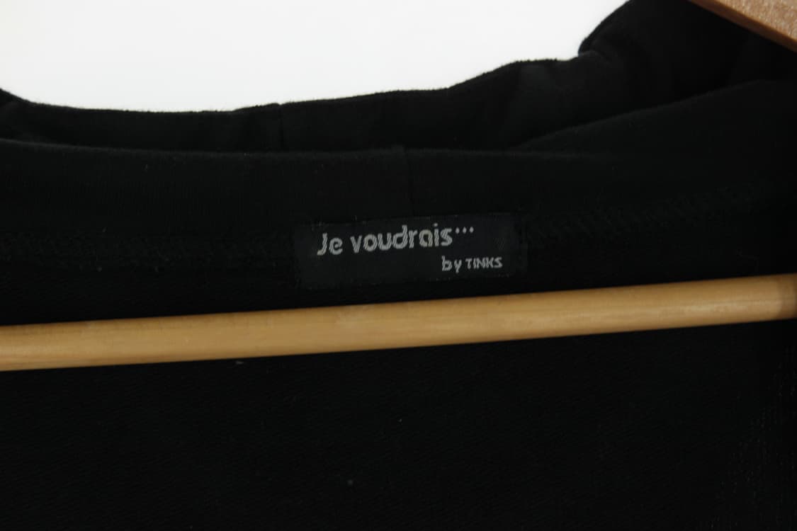 Je voudrais 크로스 반팔 롱 후드집업 상품이미지6