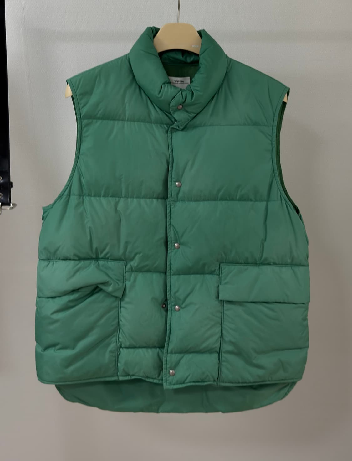 22AW 비즈빔 워커다운 베스트 그린 1사이즈 상품이미지1