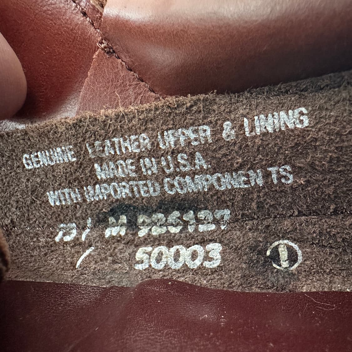 90s 팀버랜드 3아이 보트슈즈 MADE IN USA  상품이미지8