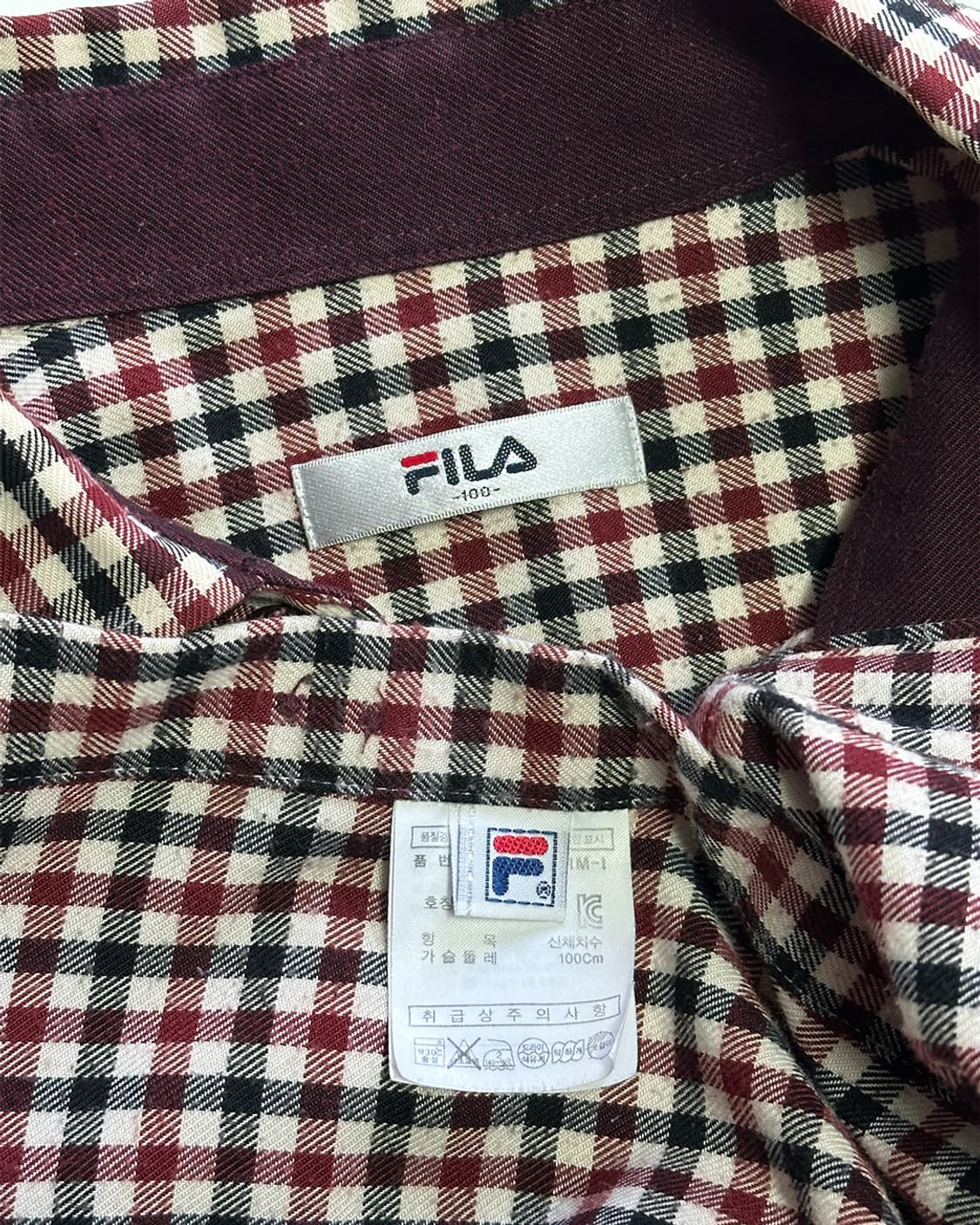 휠라 체크셔츠 상품이미지4