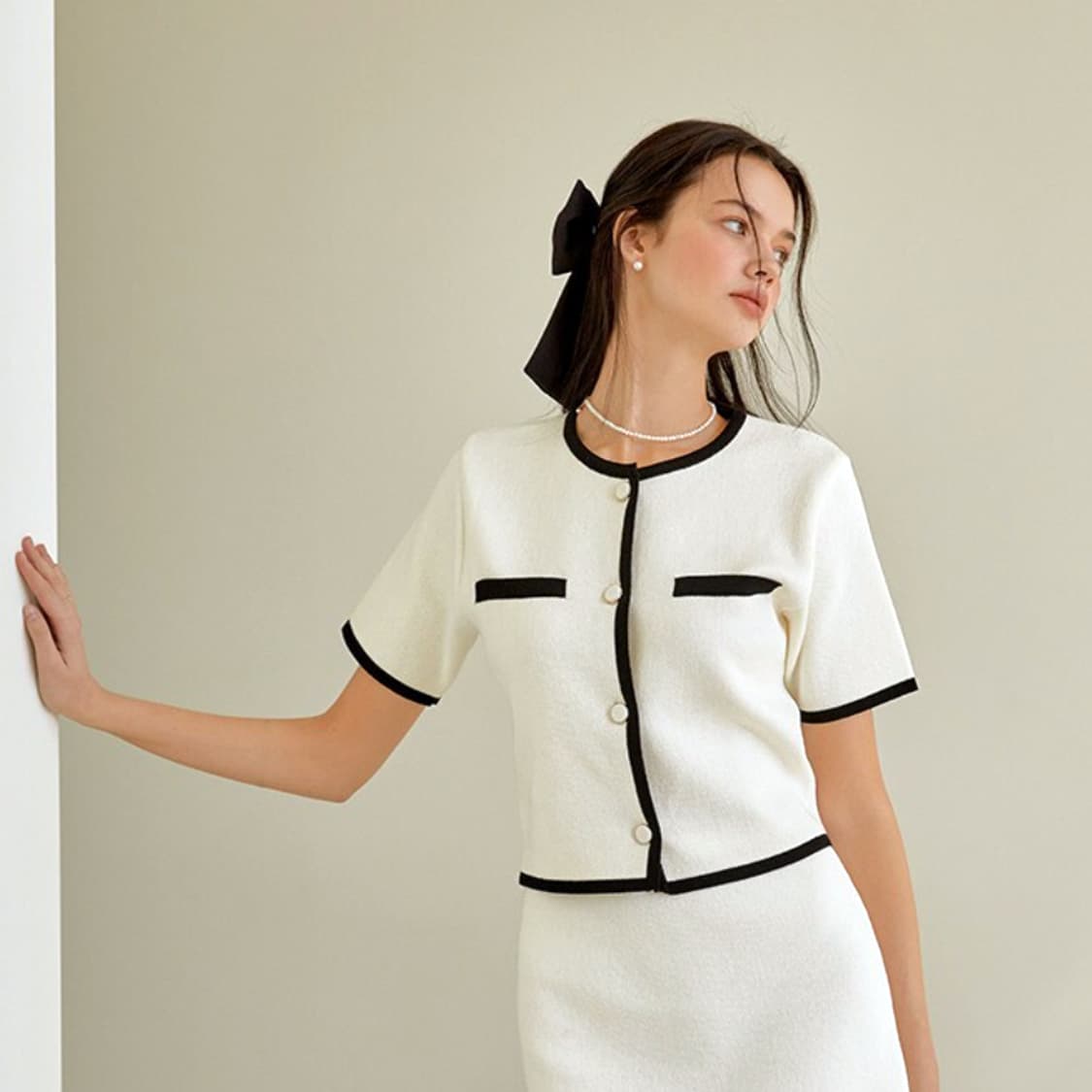 리엘(RE-L) 라인 니트가디건 55-66 새상품 상품이미지1