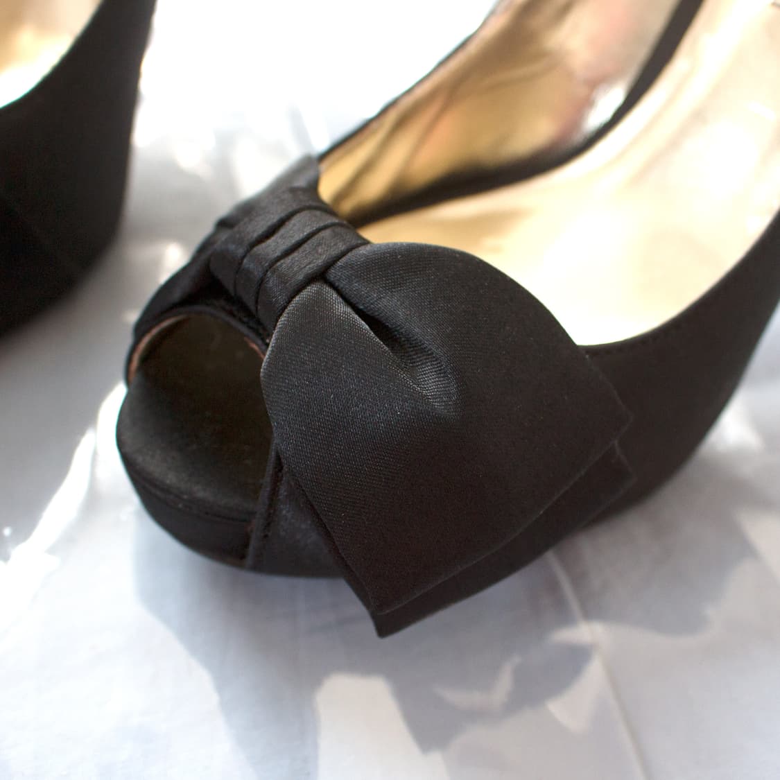 Japanese brand, 새틴 리본 플랫폼 힐 ♥ 상품이미지6