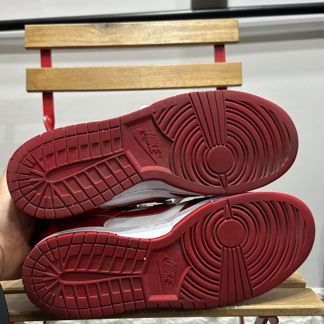 285) 나이키 운동화 남성 남자 신발 덩크 로우 범고래 레드/화이트 상품이미지6