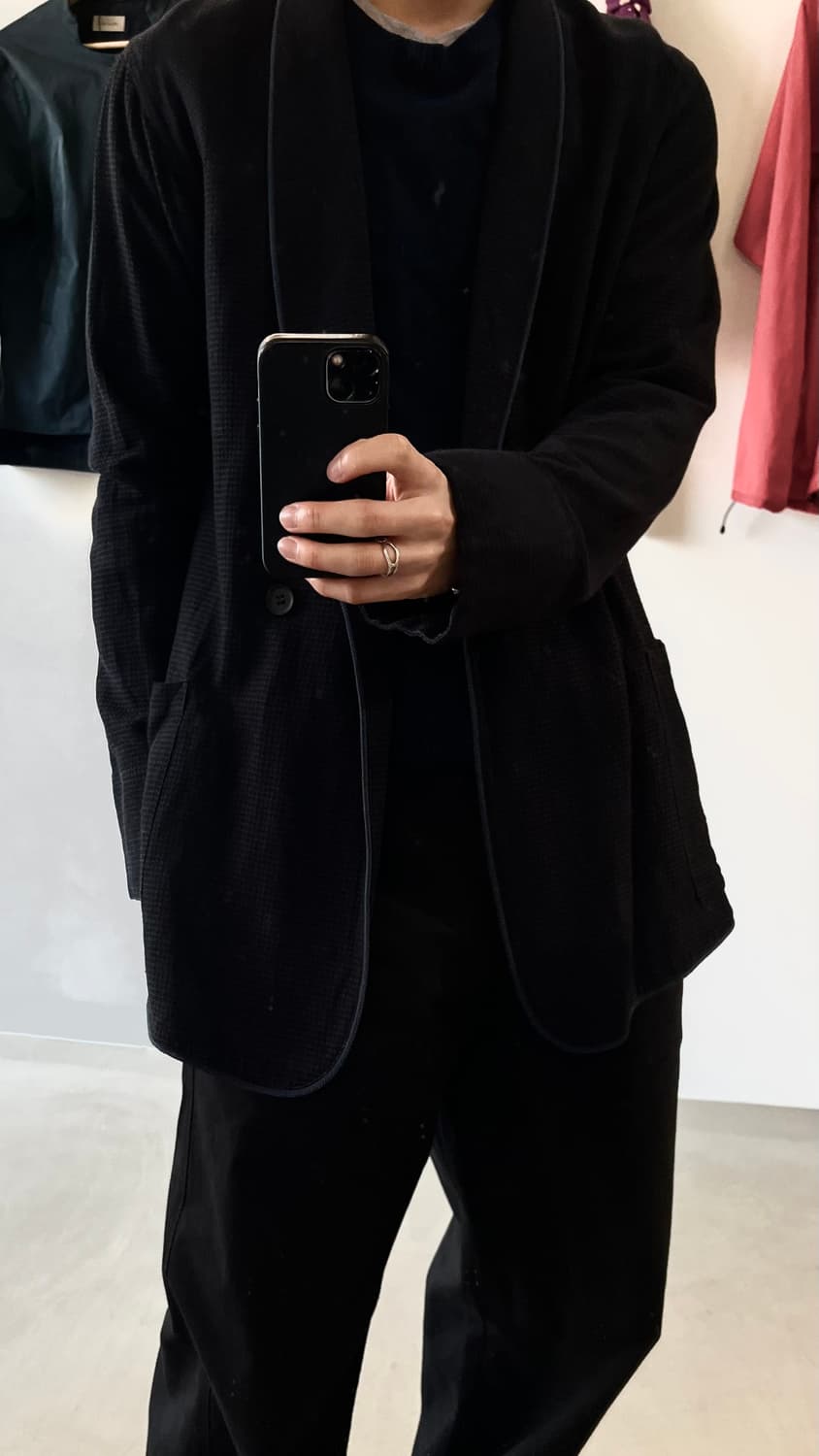 BED JW. FORD 더블 테일러드 와플 자켓 상품이미지1