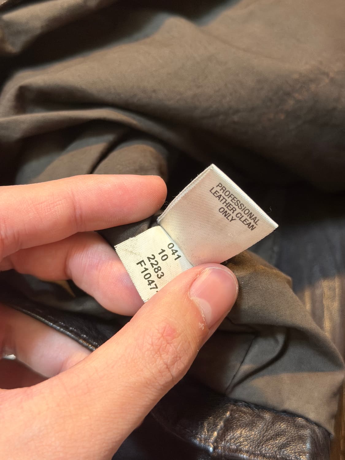 돌체앤가바나맛 빈티지 멀티포켓 램스킨 가죽자켓 브라운 상품이미지7