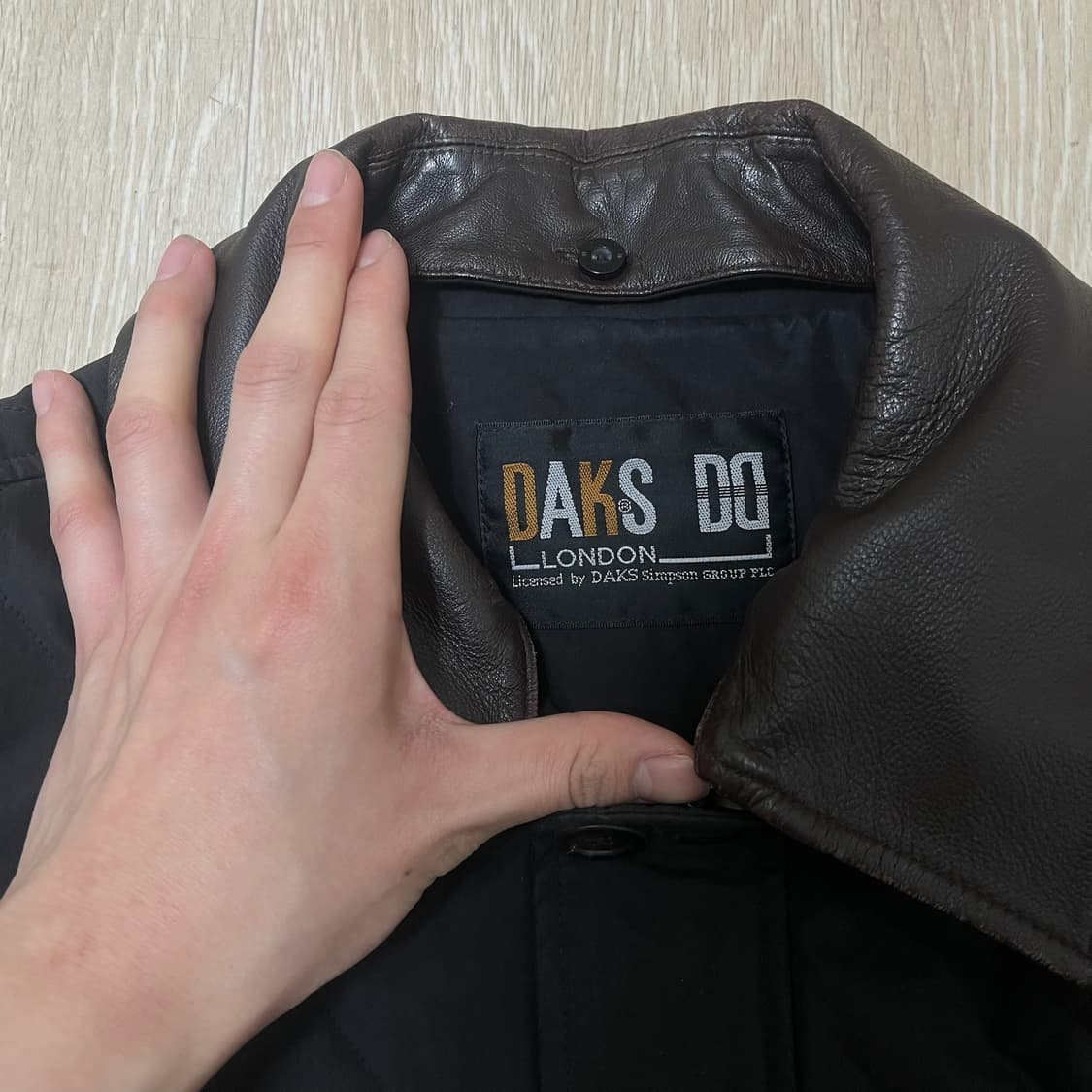 닥스 남성 가죽 카라 퀼팅자켓 패딩 점퍼 XL/105  상품이미지5