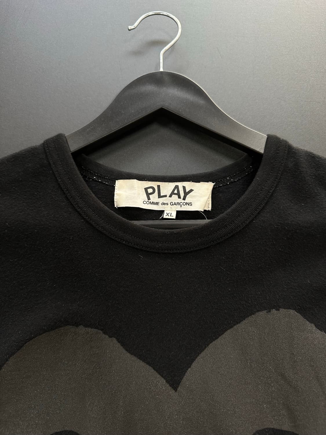 꼼데가르송 빅 백로고 플레이 하트 반팔티 상품이미지7