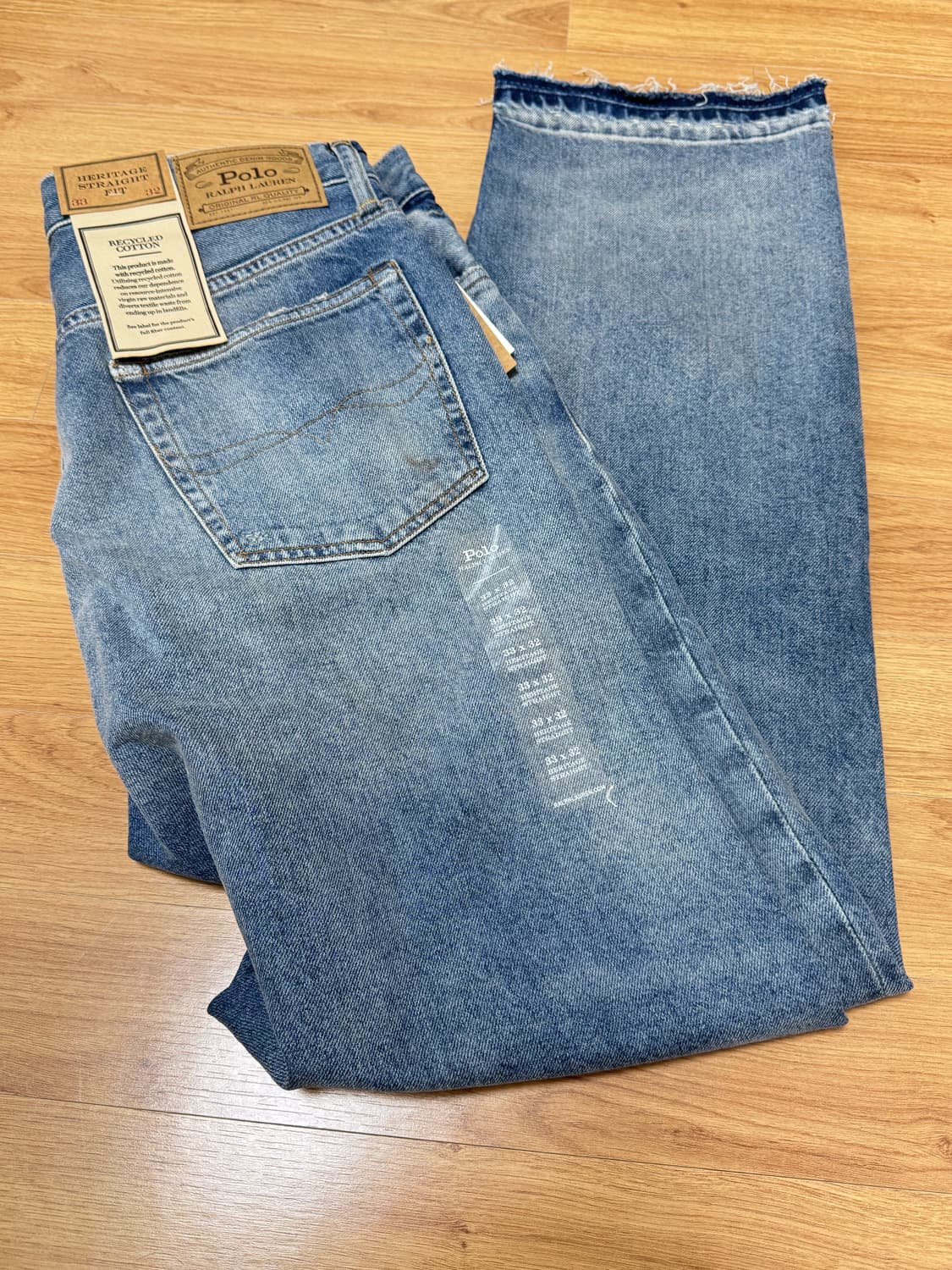 폴로 랄프로렌 스트레이트 페이디드진 33사이즈 상품이미지3