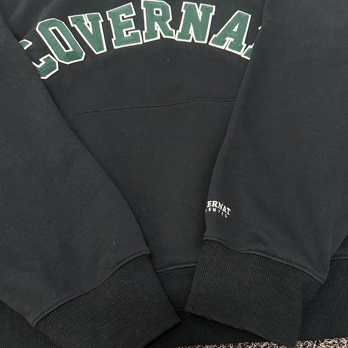 커버낫 반집업 맨투맨 블랙 95(M) 상품이미지4