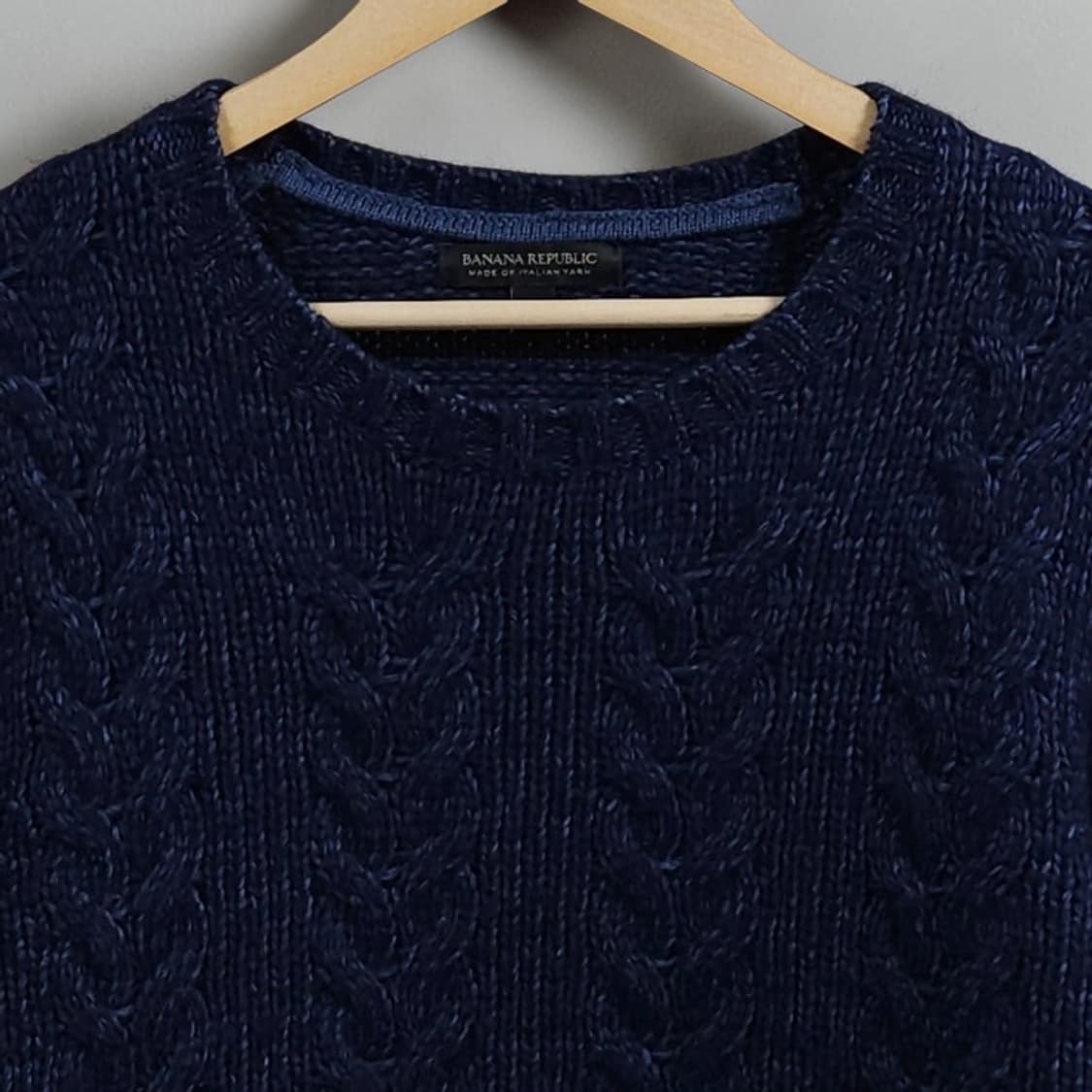 105 Banana Republic 바나나리퍼블릭 케이블 니트 네이비 상품이미지2