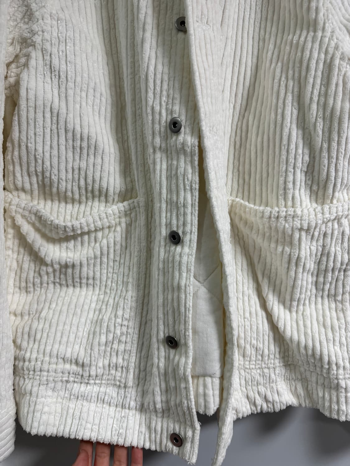 자라 자켓 100사이즈 화이트 골지자켓 상품이미지2