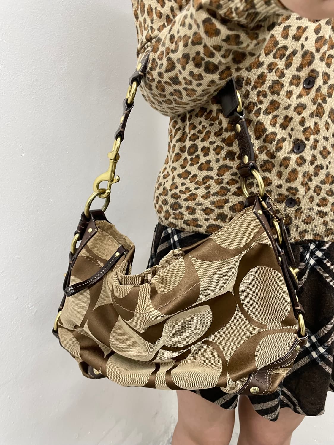 코치 자카드 버클 숄더백  상품이미지5