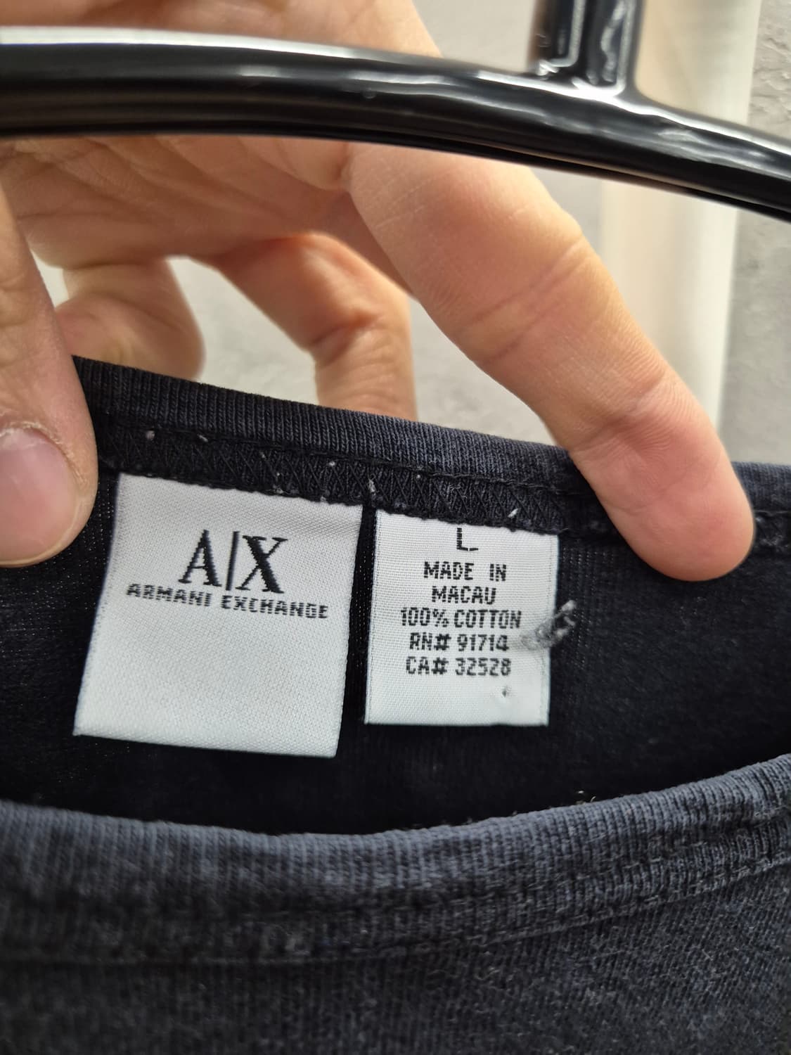 ARMANI EXCHANGE L 사이즈 긴팔 티셔츠 상품이미지4