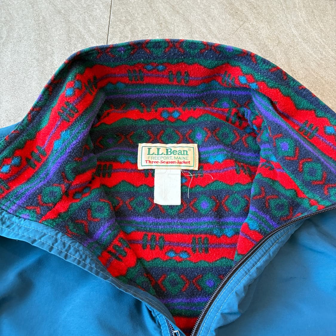 90s L.L.bean 90년대 엘엘빈 쓰리 시즌 블루 웜업 자켓 상품이미지6