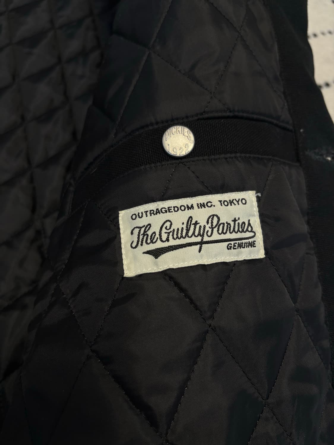 Wacko MariaXDickies 캔버스 커버올 블랙 XL  상품이미지3