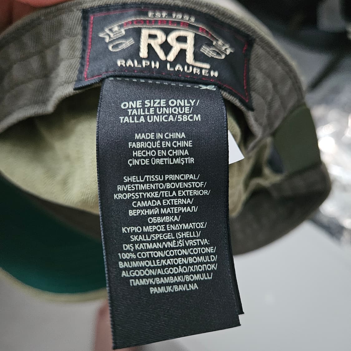 RRL 윙로고 볼캡 올리브 상품이미지3