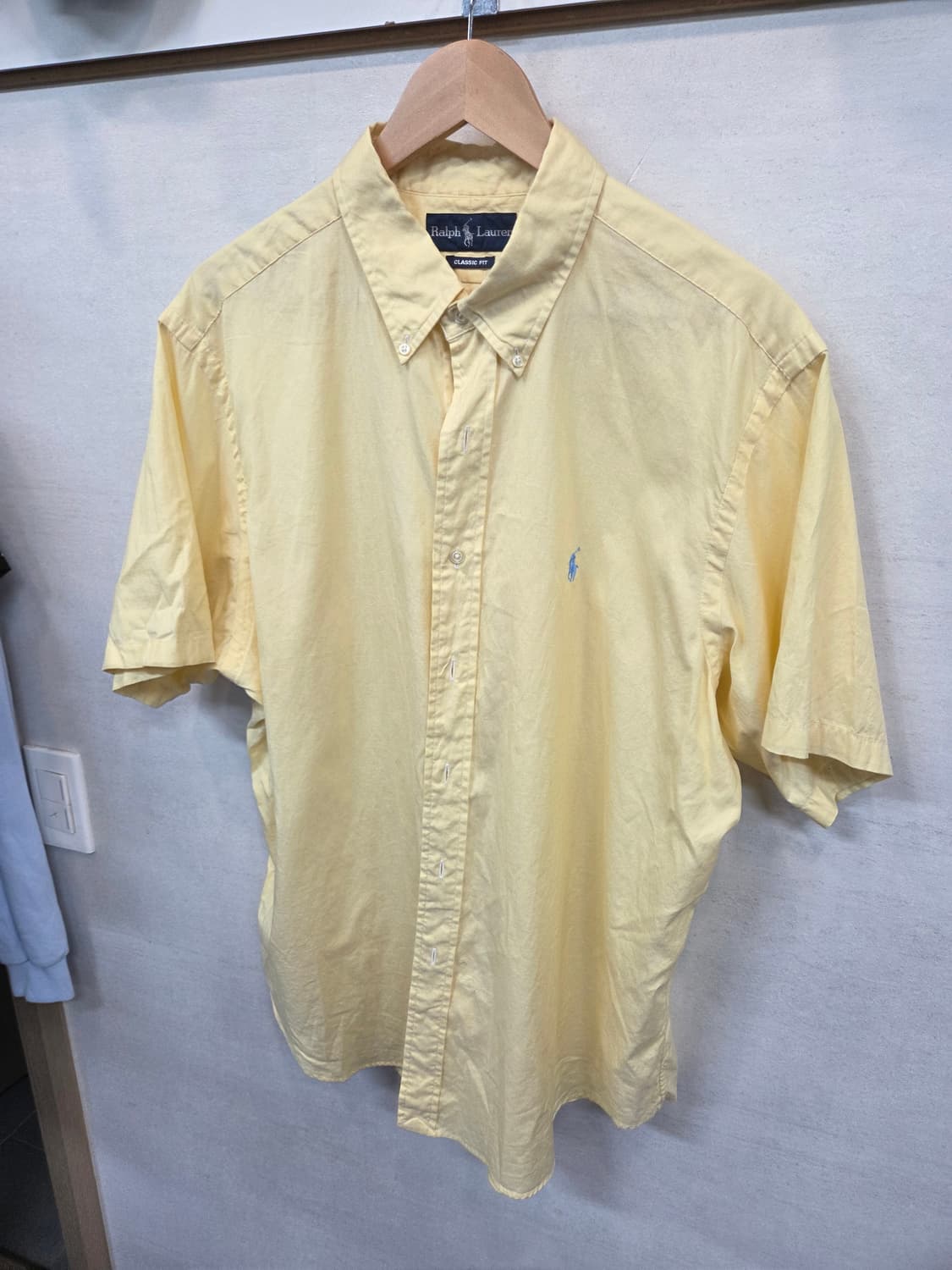 폴로랄프로렌 올드스쿨 셔츠반팔 병아리 xxl  상품이미지5