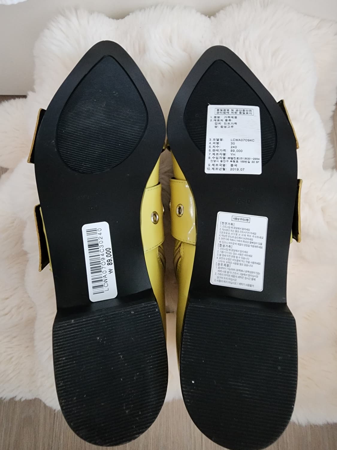 엘칸토 수입 옐로우 버클 장식 앵클 부츠 상품이미지4