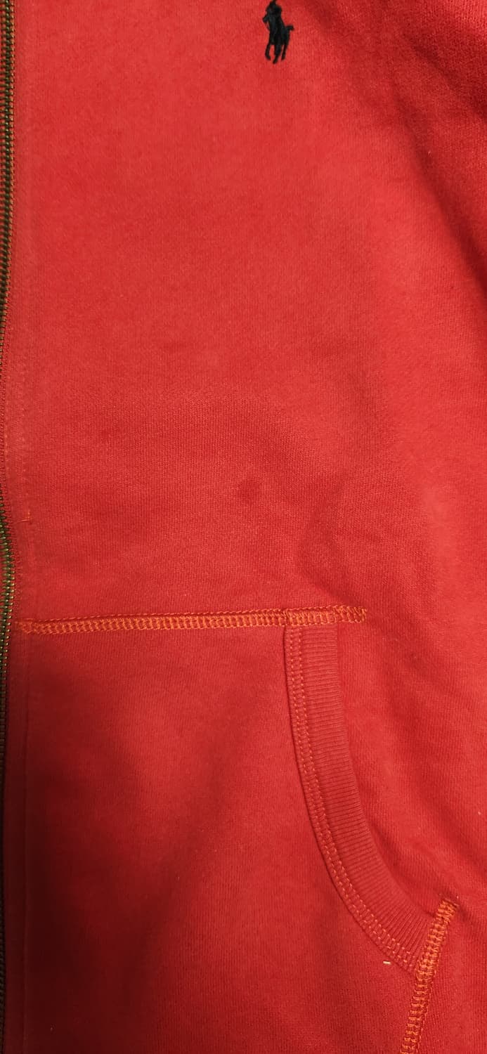 폴로 레드 후드집업 xl 상품이미지3