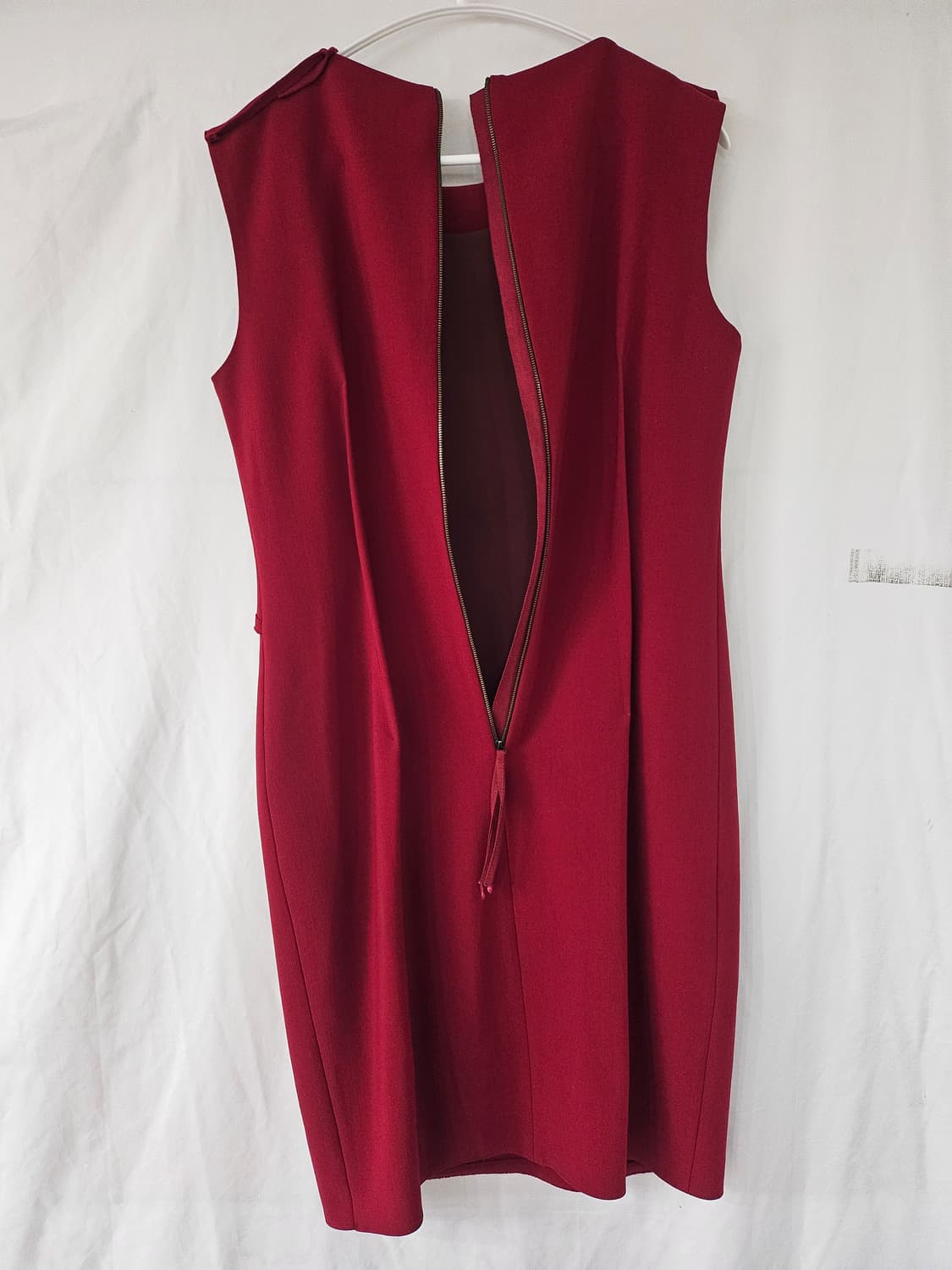 LANVIN 랑방 플리츠 와인색 원피스 상품이미지3