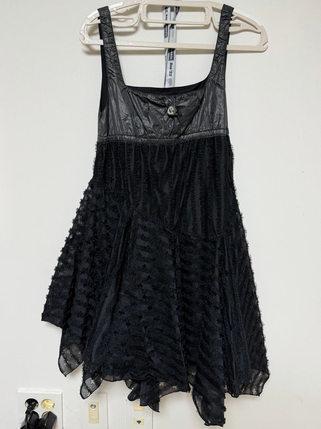 [택포] 코이세이오 스퀘어 넥 레이스 원피스 블랙 상품이미지1