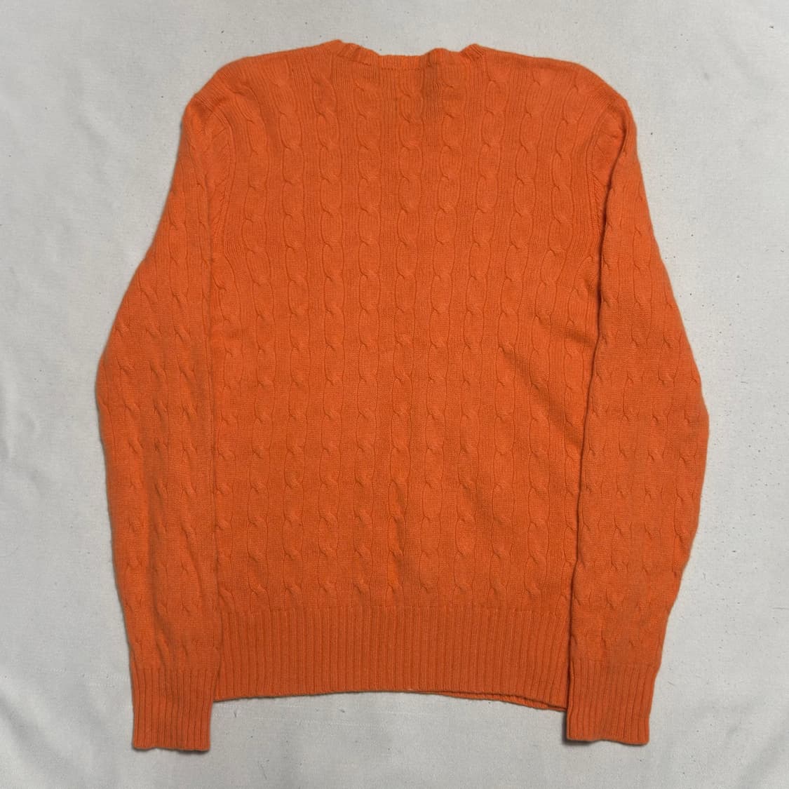 L 폴로랄프로렌 오렌지 캐시미어 케이블 니트 상품이미지3