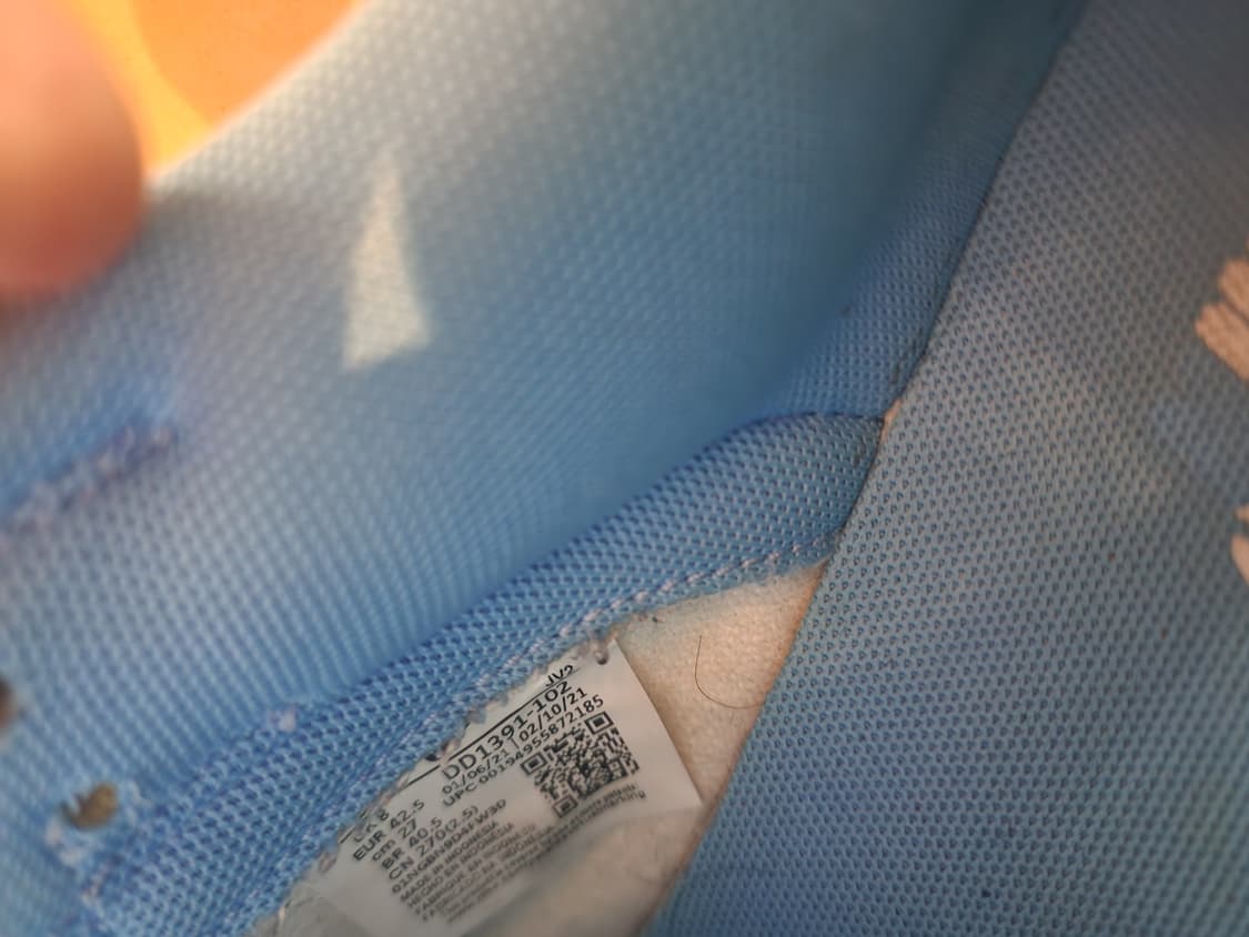 NIKE 나이키 덩크 로우 하늘색 팜. 270mm 운동화 스니커즈 상품이미지8