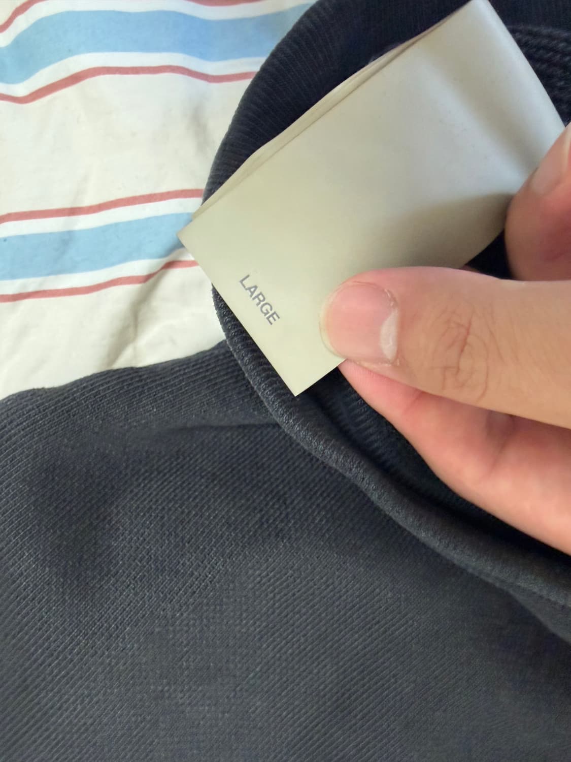 피어오브갓 8TH 프렌치 테리 8 백로고 후드 블랙 상품이미지10