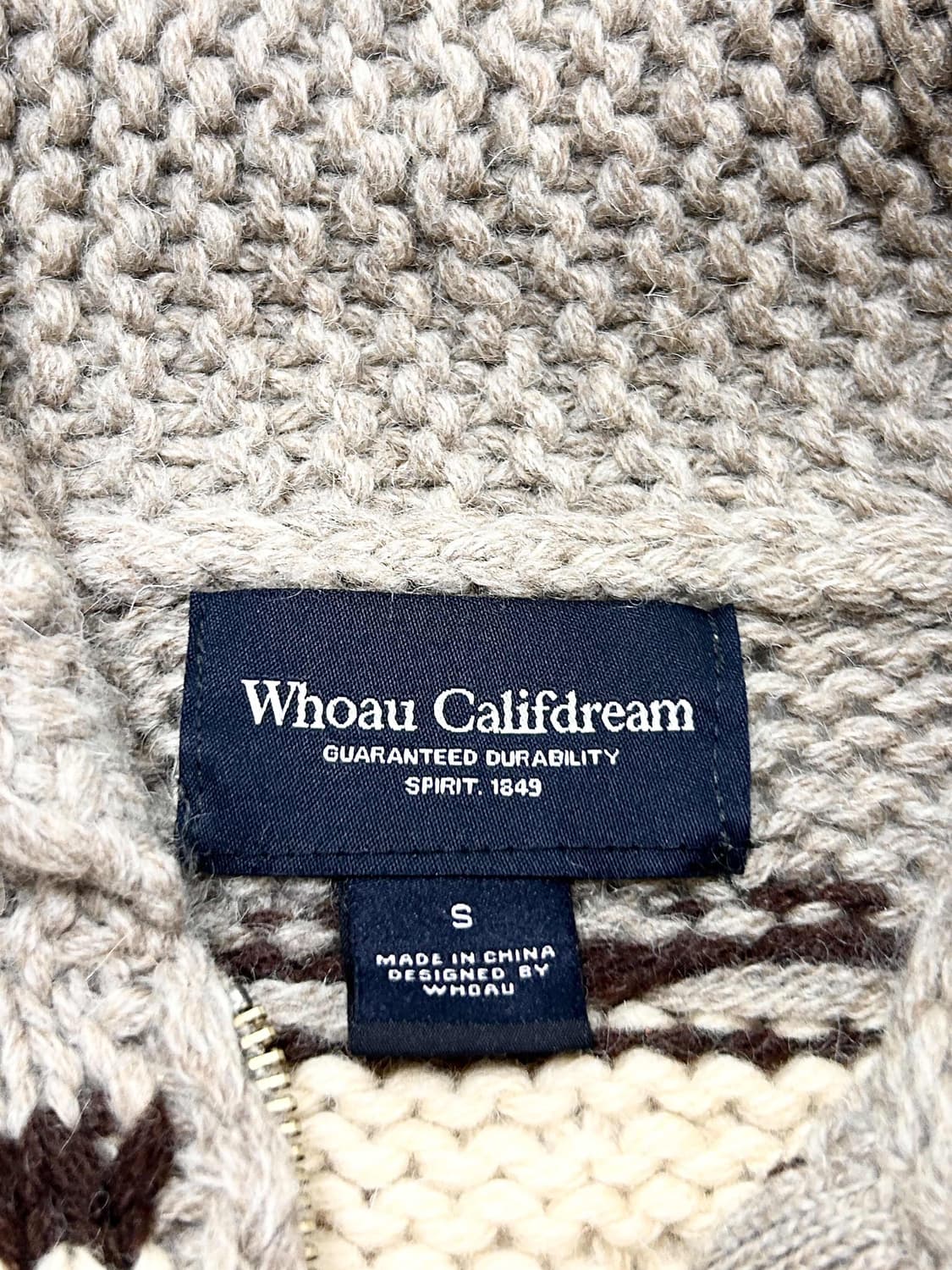 후아유 노르딕 코위찬 울 니트집업 상품이미지8