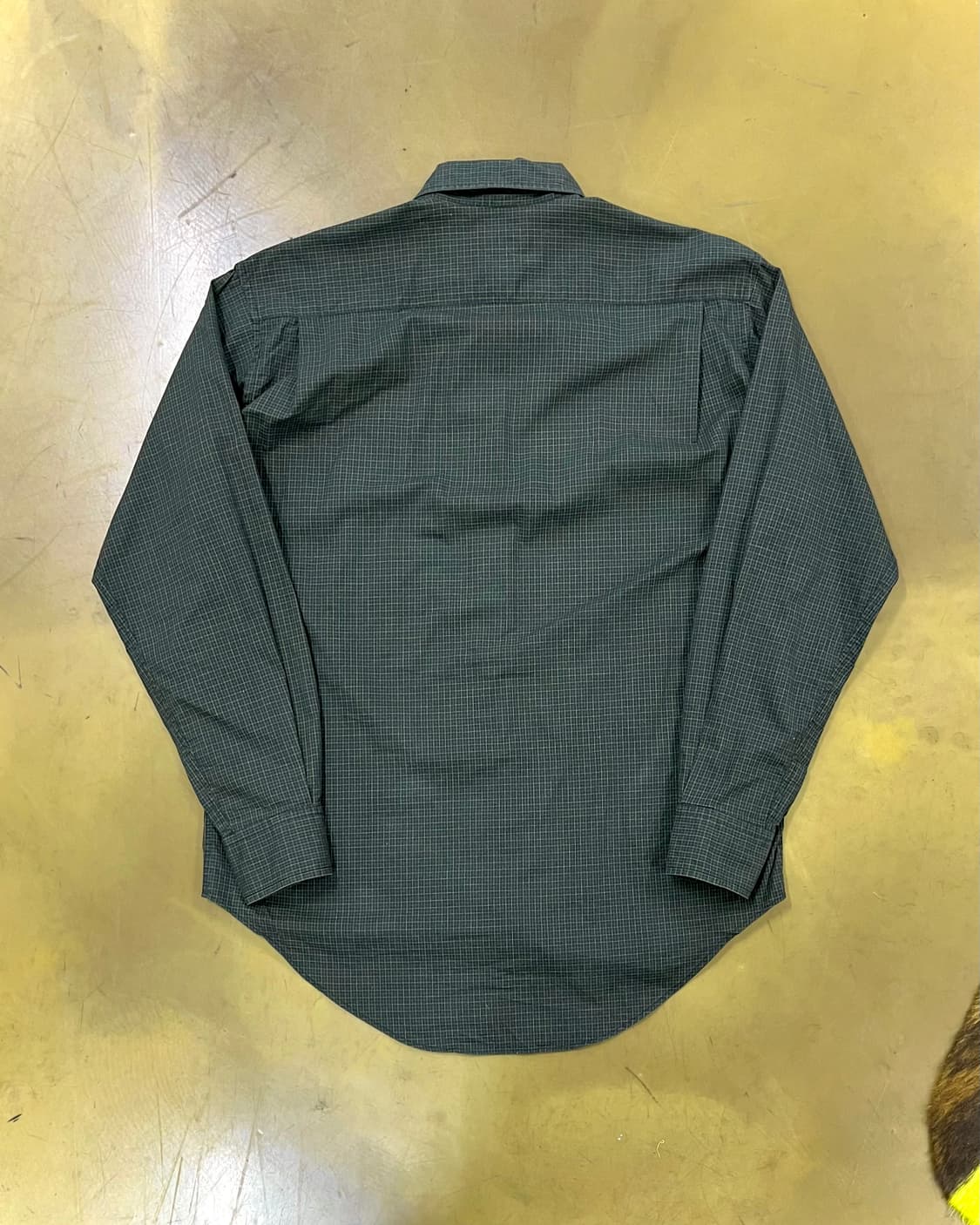 90s Old BEAMS Archive Green Check Shirt 상품이미지8