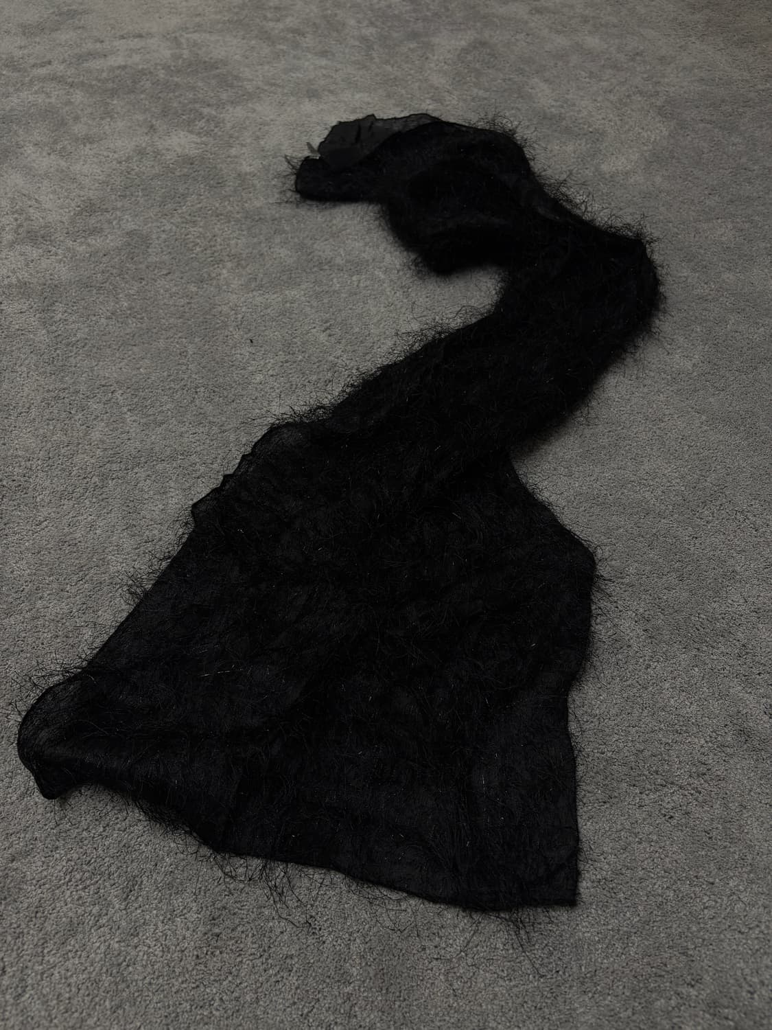 Vintage v-kei punk mood fur scarf 상품이미지3