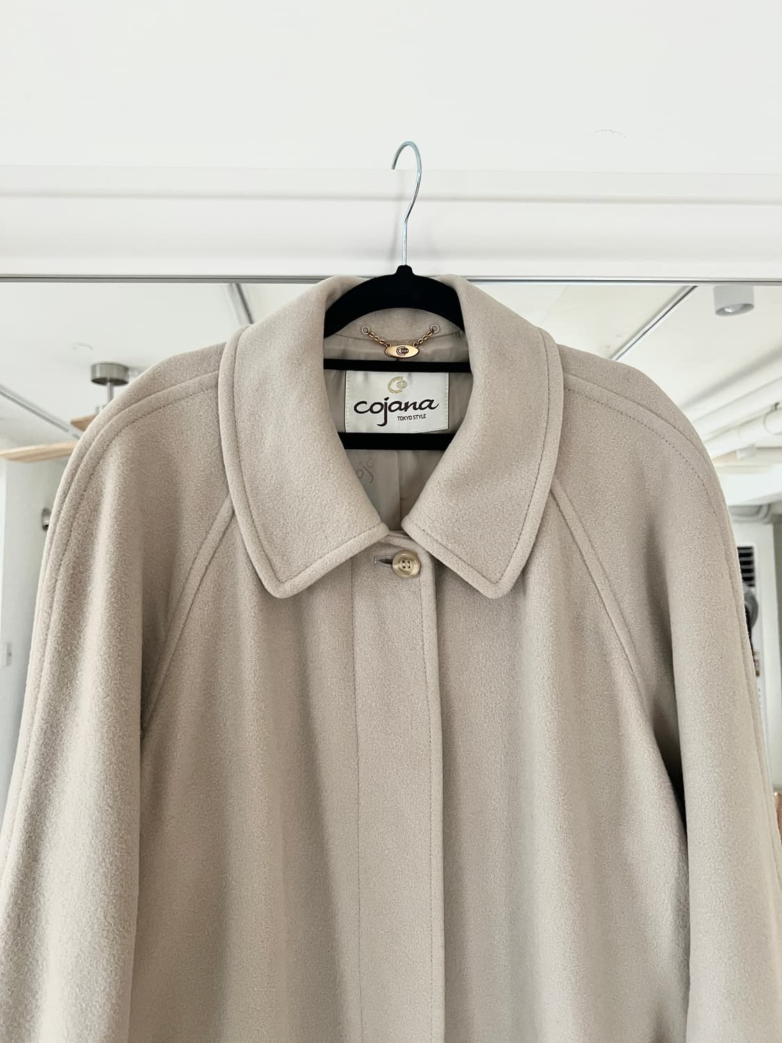 클라우드 컬러 클래식 빈티지 울 코트 상품이미지3