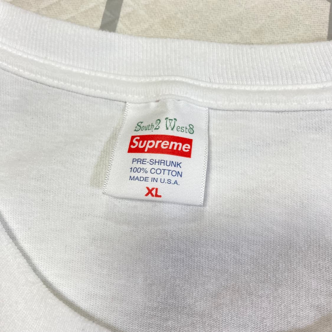 (XL) 슈프림 21SS x 남이서팔 롱슬리브 화이트 상품이미지3