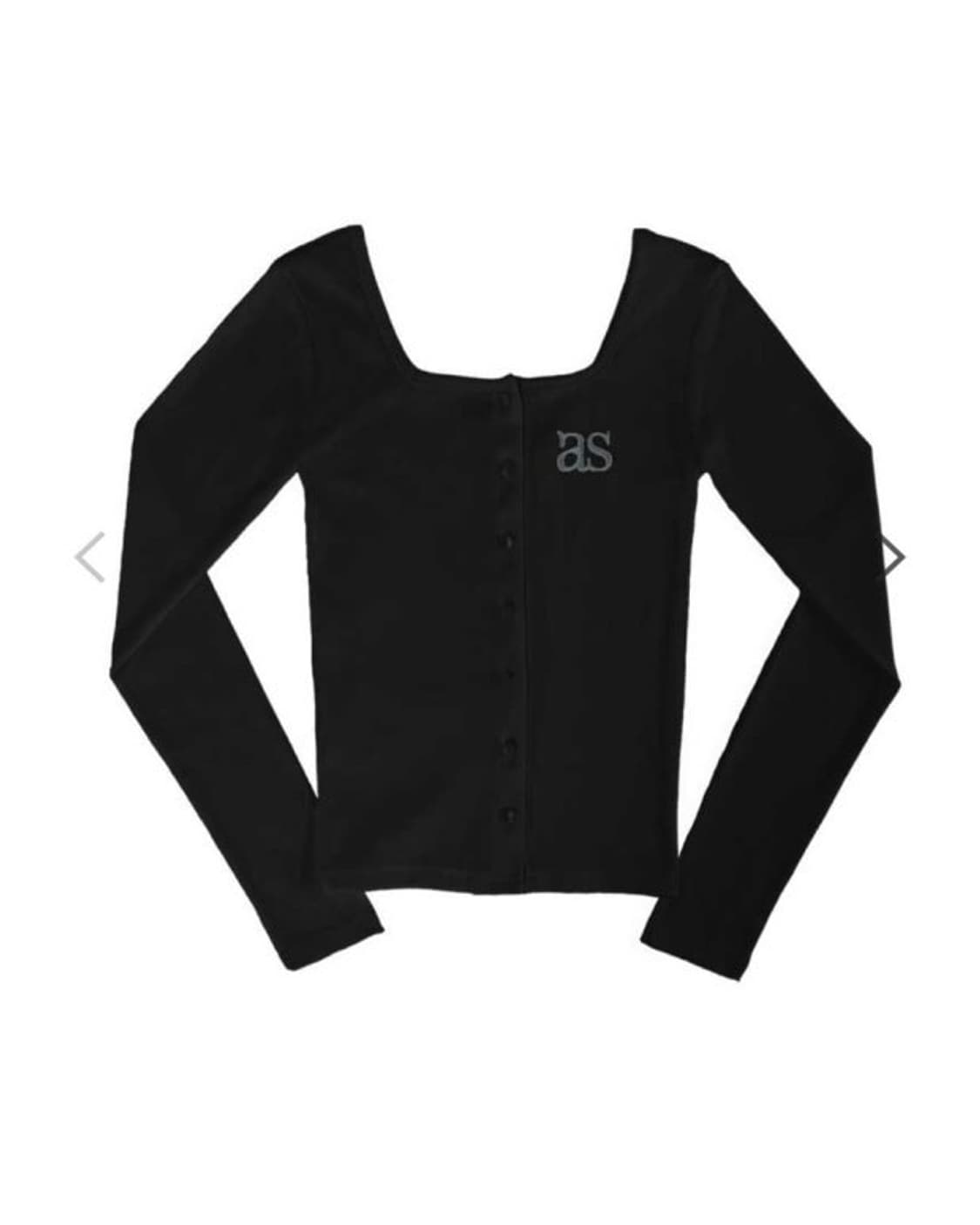 애즈온 시실리 가디건 블랙  상품이미지1