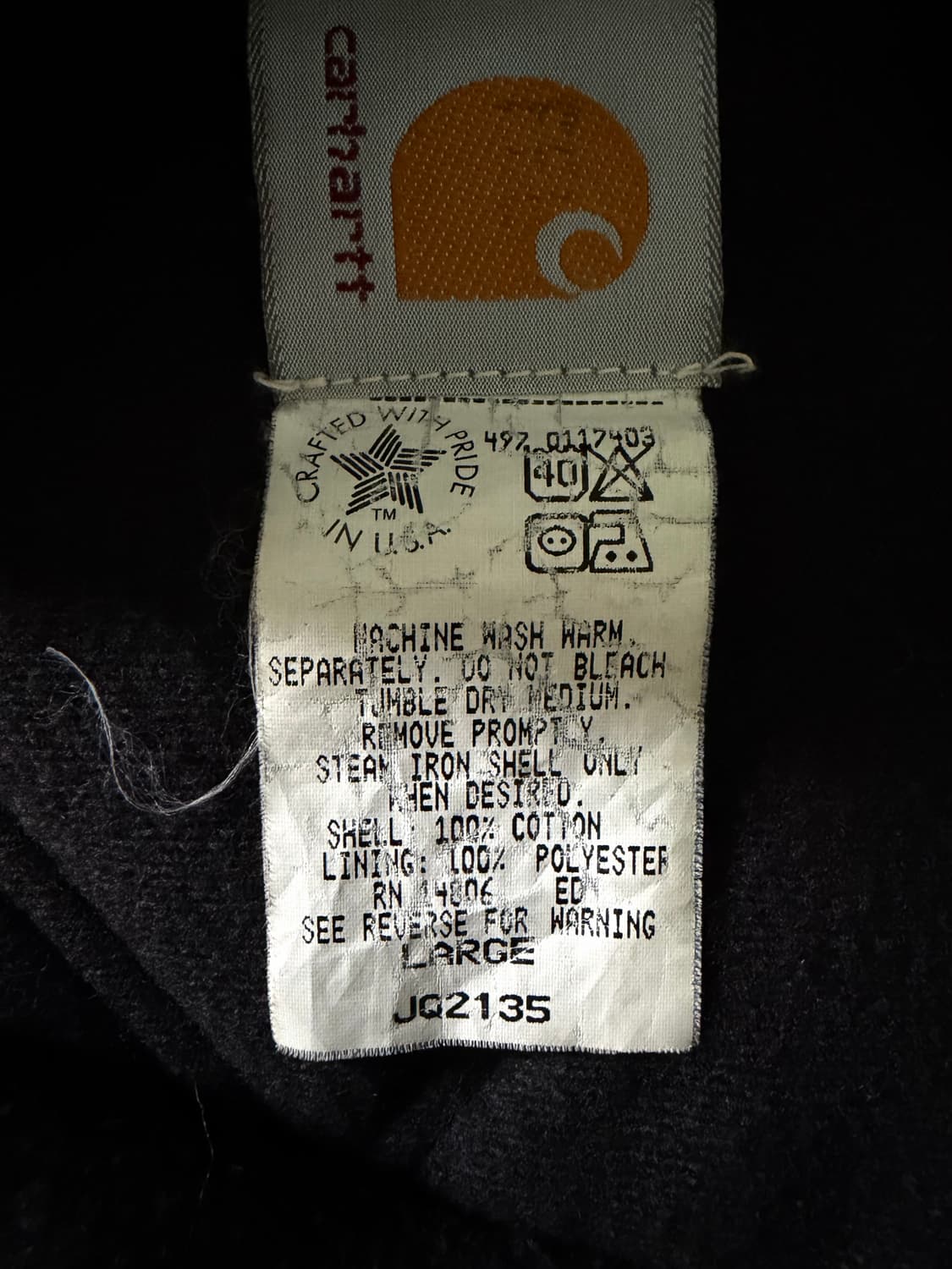 90s OG 칼하트 산타페JQ2135(j14BRK) 상품이미지3