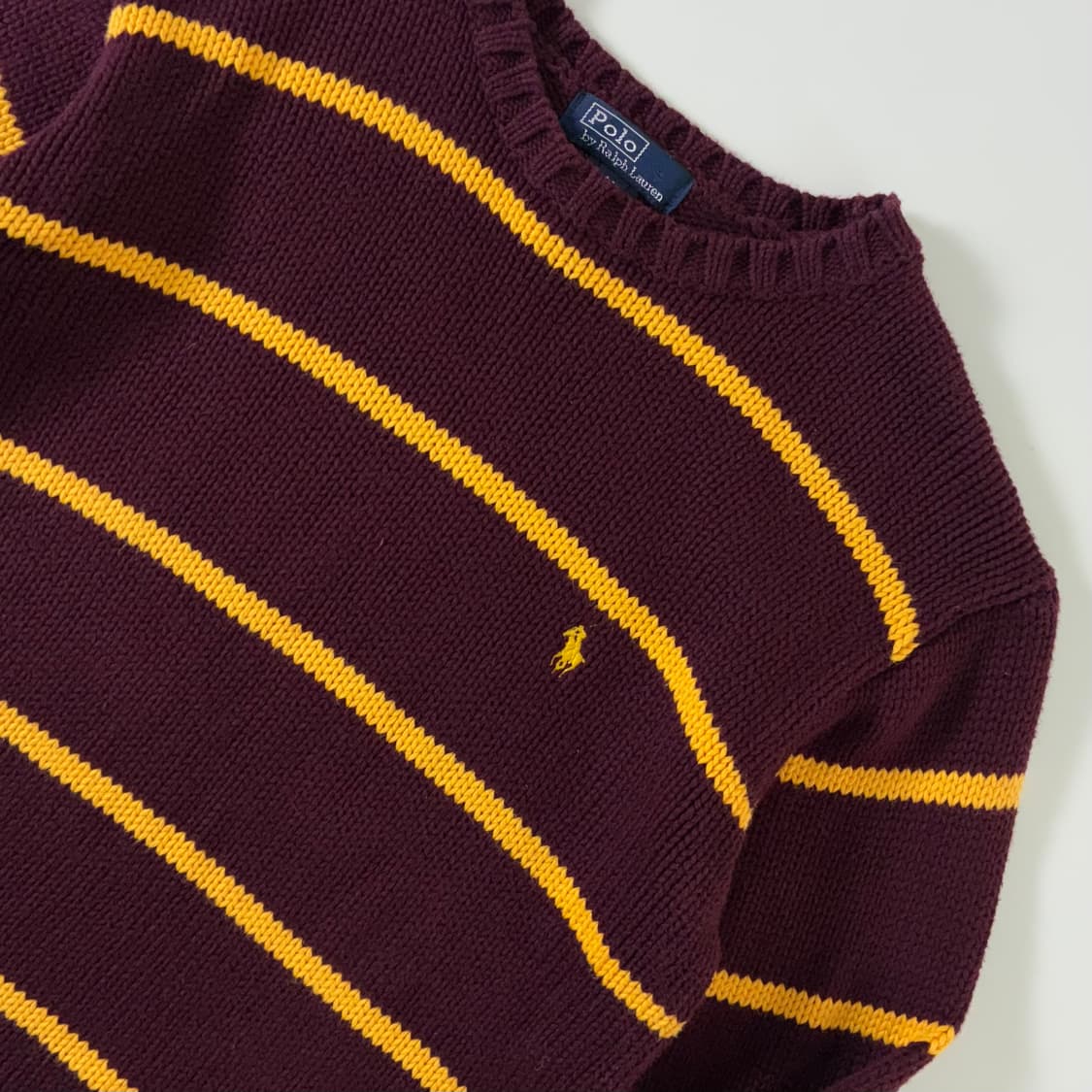 Polo  폴로 랄프로렌 자수 코튼 스트라이프 니트 상품이미지3