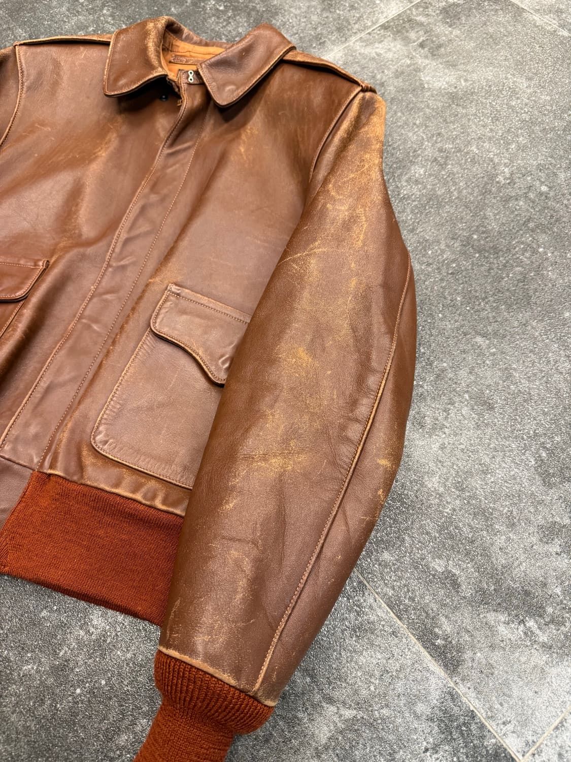 리얼맥코이 A-2 가죽자켓 34 상품이미지2