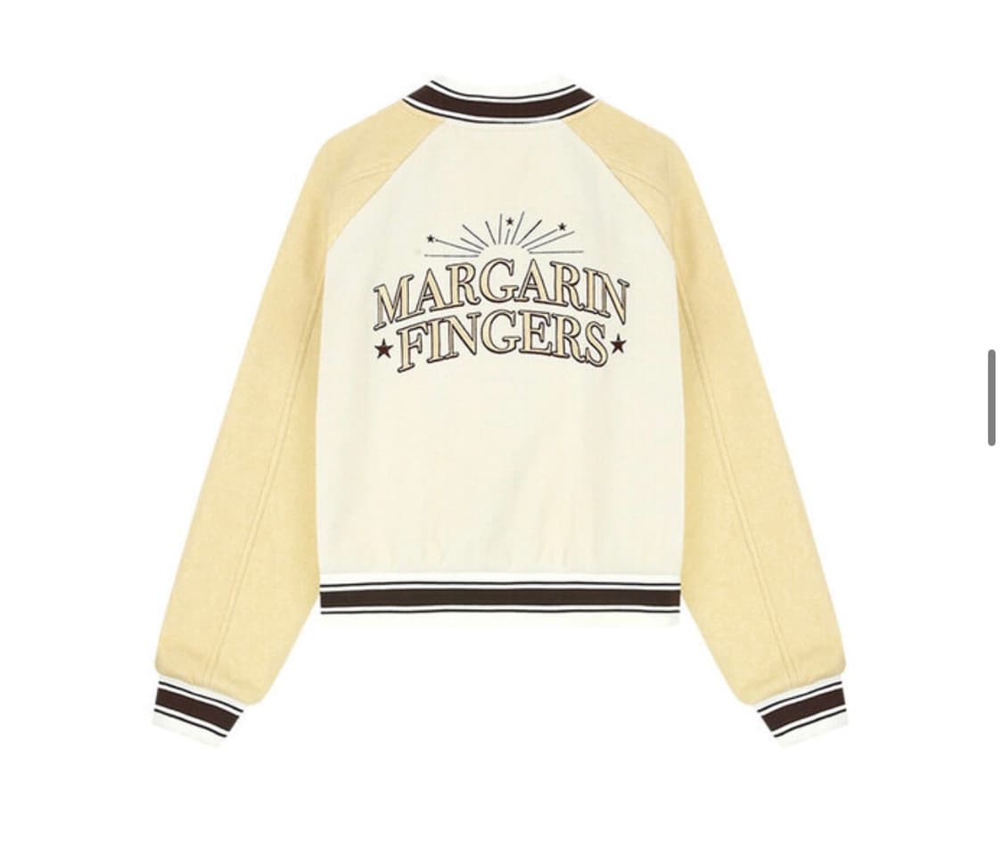 마가린핑거스 Margarin Baseball Jacket - Cream 상품이미지2